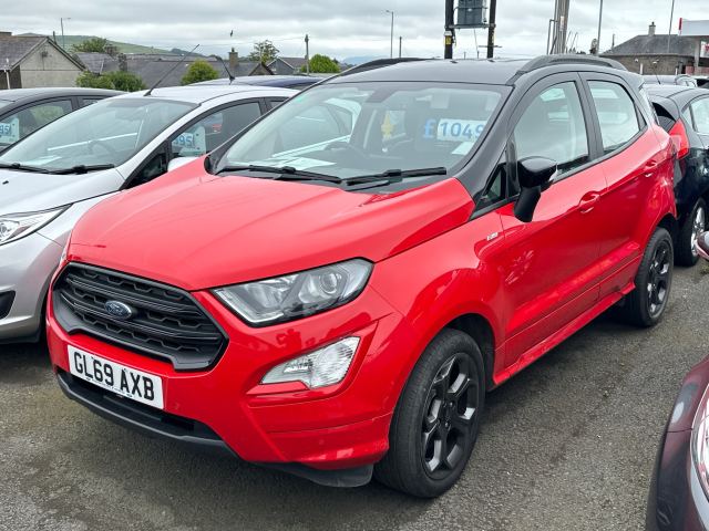 2019 (69) Ford EcoSport 1.0T EcoBoost GPF ST-Line SUV 5dr Petrol Manual Euro 6 (s/s) (125 ps) (M13083)